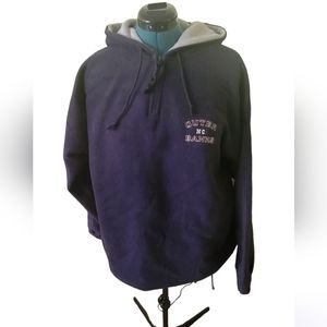 NWOT Navy Fleece Pullover Hoodie XL